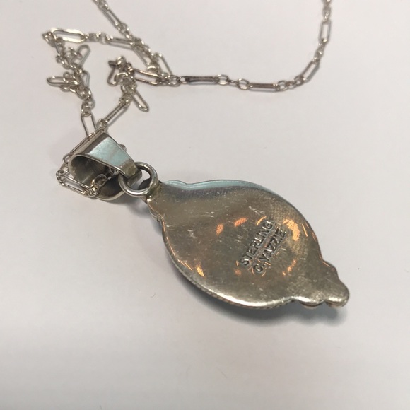 C Yazzi Navajo Pendant Necklace Sterling Silver Violet Charoite Native American - Picture 6 of 7